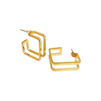 Mandy Gold Hoop Earrings