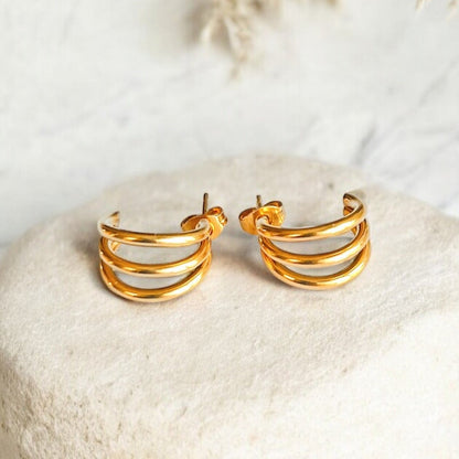 Kyla Gold Hoop Earrings