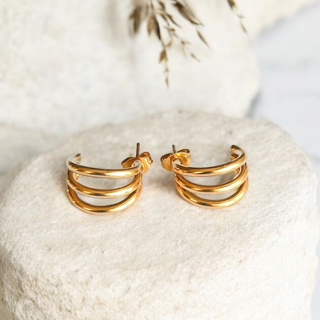 Kyla Gold Hoop Earrings