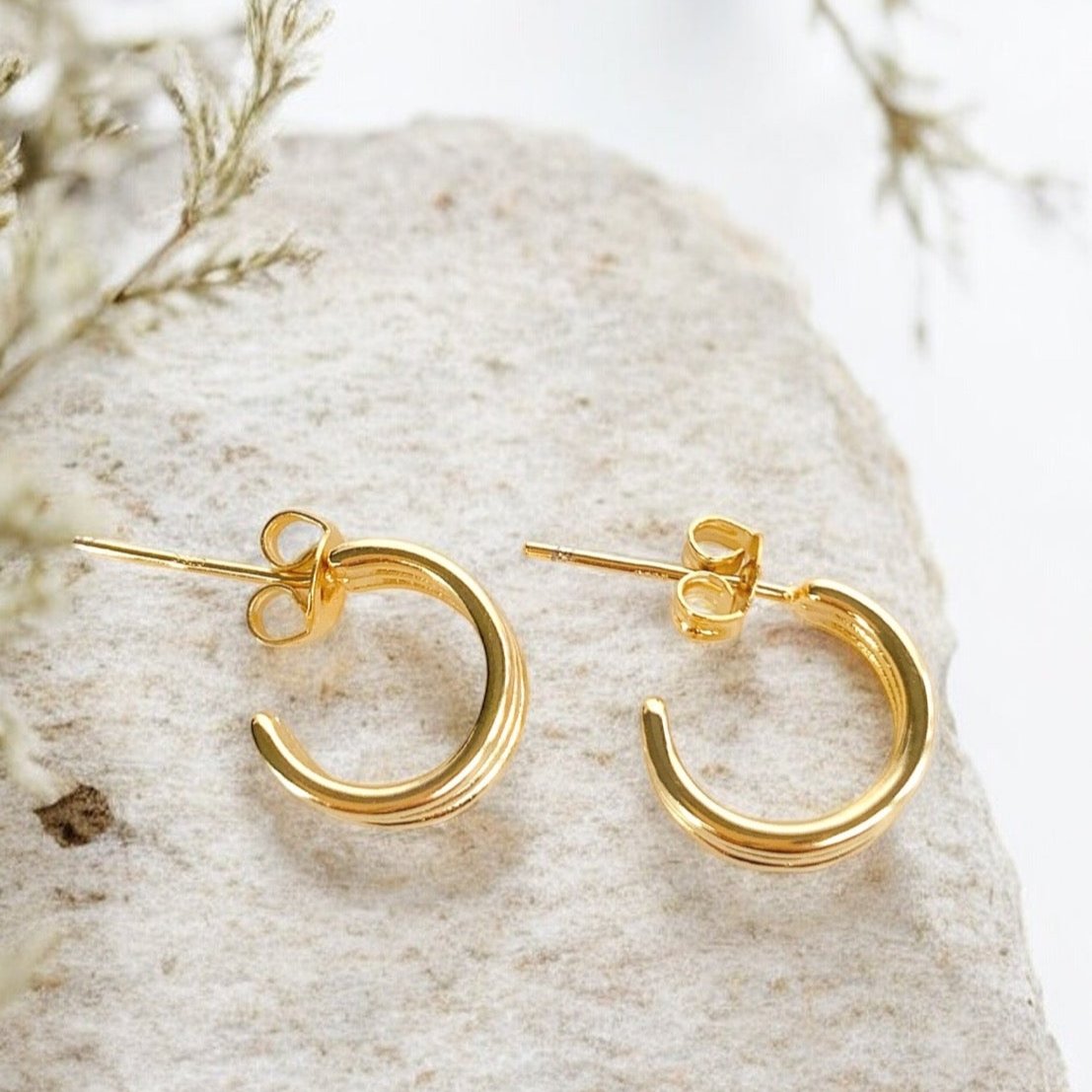 Kyla Gold Hoop Earrings