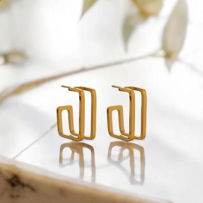 Mandy Gold Hoop Earrings